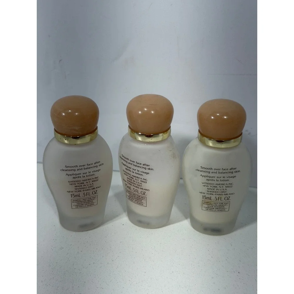 Shiseido Benefiance Revitalizing Emulsion N 15ml .5oz Travel Size Set of 3 New